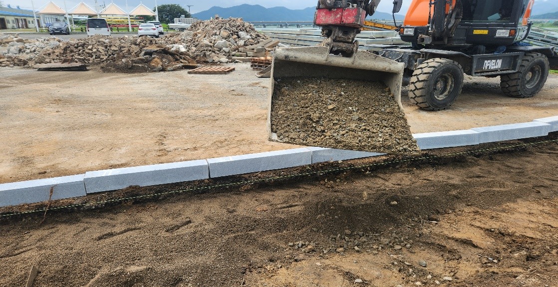 포장경계석 설치1